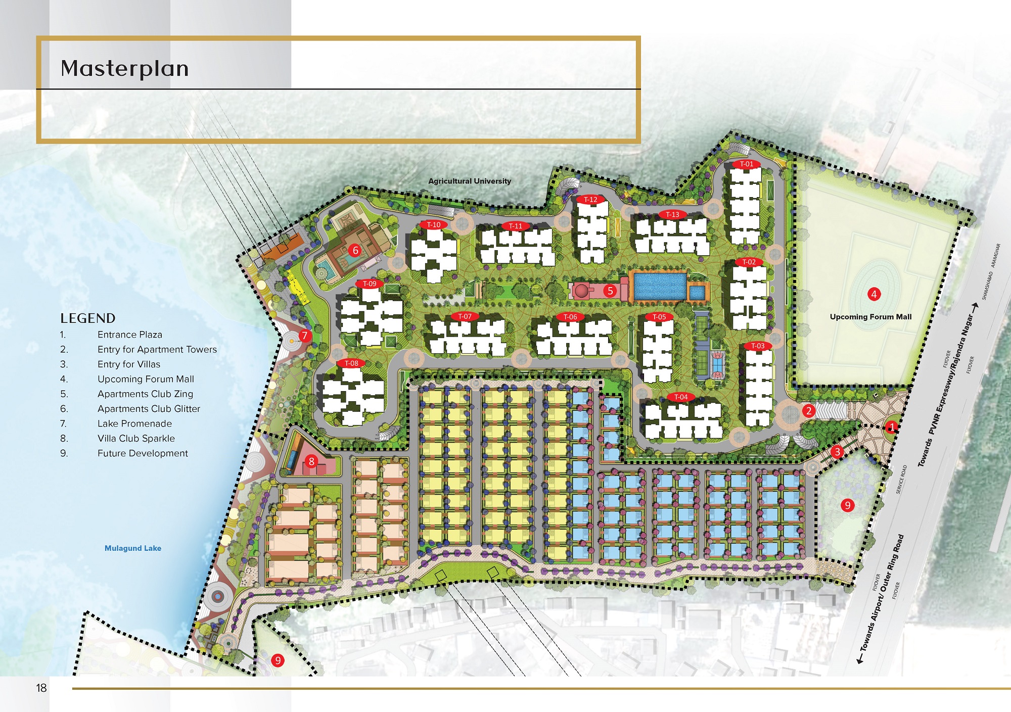 The Prestige City Hyderabad Master Plan