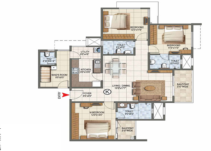 Prestige Panorama Floor Plan