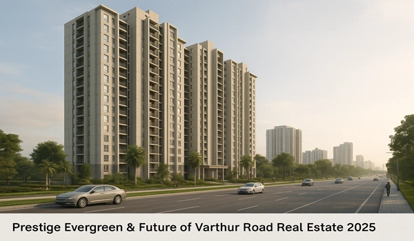 Prestige Evergreen project and future of Varthur Road real estate 2025 – premium apartments, investment growth, and property market trends in East Bangalore.